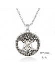 Dawapara potrójna bogini księżyca Wicca Pentagram magia nadprzyrodzone Amulet naszyjnik kobiety drzewo życia księżyc naszyjniki 