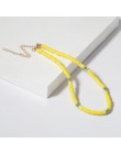 Donarsei 2019 New Fashion miękka ceramika Choker naszyjnik dla kobiet czeski regulowany kolorowa glina obroża naszyjnik biżuteri