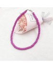 Donarsei 2019 New Fashion miękka ceramika Choker naszyjnik dla kobiet czeski regulowany kolorowa glina obroża naszyjnik biżuteri