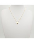 Prosta moda gwiazda Choker naszyjnik dla kobiet eleganckie urocze damskie złoty łańcuszek wisiorek naszyjniki romantyczny Valent