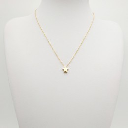 Prosta moda gwiazda Choker naszyjnik dla kobiet eleganckie urocze damskie złoty łańcuszek wisiorek naszyjniki romantyczny Valent