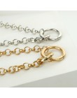 IngeSight. Z moda złoty kolor podwójne okrągłe koło Lasso Choker naszyjnik Choker komunikat naszyjnik obojczyka dla kobiet biżut