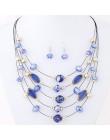 Marka projekt tanie dzikie wielowarstwowe koraliki w stylu bohema Choker klejnot kryształ wyróżniający się naszyjnik naszyjnik w