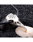 Modyle Viking Charms Vintage kolor srebrny punk etniczny Totem wrona wisiorek z czaszką skórzany łańcuszek krótkie naszyjniki da