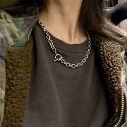 Naszyjnik ze stali nierdzewnej mężczyzn naszyjnik łańcuch naszyjnik choker vintage mężczyzna łańcuch Punk człowiek naszyjniki bi