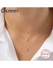 925 Sterling srebrny naszyjnik Rhinestone kryształowe naszyjniki dla kobiet Cubic cyrkon Choker naszyjniki ślubne Collier Femme 