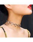 Choker naszyjnik serce nowy projekt Punk złoty naszyjnik Boho Gothic biżuteria dla kobiet Wicca naszyjnik łańcuch 2020 oświadcze