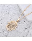 Nowy turecki Evil Eye Hand Hamsa naszyjnik zestawy kobiety złoty srebrny kryształ biżuteria drążą łańcuchy obojczyka Link Collie