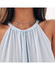 2019 Moda Boho wisiorki Collier Femme łańcuch kołnierz Collares De Moda gwiazda naszyjnik kobiety Choker Kolye złoty srebrzysty 