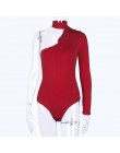 Hugcitar bawełna halter jedno ramię sexy body kobiety new fashion 2019 zima wiosna jednolita sukienka typu bodycon casual body z