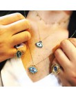 2020 nowy projekt czeski emalia Evil Eye serce wisiorek naszyjniki damski złoty łańcuszek Vintage Charm sweter akcesoria naszyjn