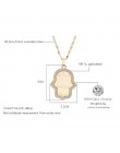 Nowy turecki Evil Eye Hand Hamsa naszyjnik zestawy kobiety złoty srebrny kryształ biżuteria drążą łańcuchy obojczyka Link Collie