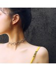 Choker naszyjnik serce nowy projekt Punk złoty naszyjnik Boho Gothic biżuteria dla kobiet Wicca naszyjnik łańcuch 2020 oświadcze
