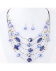 Marka projekt tanie dzikie wielowarstwowe koraliki w stylu bohema Choker klejnot kryształ wyróżniający się naszyjnik naszyjnik w