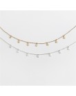 2019 Moda Boho wisiorki Collier Femme łańcuch kołnierz Collares De Moda gwiazda naszyjnik kobiety Choker Kolye złoty srebrzysty 