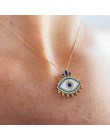 2020 nowy projekt czeski emalia Evil Eye serce wisiorek naszyjniki damski złoty łańcuszek Vintage Charm sweter akcesoria naszyjn