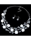 Marka projekt tanie dzikie wielowarstwowe koraliki w stylu bohema Choker klejnot kryształ wyróżniający się naszyjnik naszyjnik w