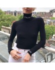 InstaHot bawełniany golf z nadrukiem body z nadrukiem kobiety jesień seksowny z długim rękawem Playsuits czarne obcisłe bluzki k