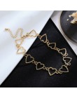 Choker naszyjnik serce nowy projekt Punk złoty naszyjnik Boho Gothic biżuteria dla kobiet Wicca naszyjnik łańcuch 2020 oświadcze