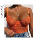Ellolace 2019 różowy Neon koronki siatkowe body kobiety Sexy przejrzyste lato Backless kombinezony Bodycon kobiet nowy szczupły 