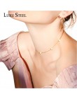 LUXUSTEEL obroże trójkąty naszyjniki ze stali nierdzewnej 35cm + 15cm Choker naszyjniki Bijoux Mujer geometria biżuteria przyjac