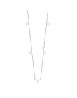 LUXUSTEEL obroże trójkąty naszyjniki ze stali nierdzewnej 35cm + 15cm Choker naszyjniki Bijoux Mujer geometria biżuteria przyjac