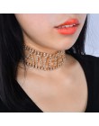 Ingemark moda anioł charakter Rhinestone Choker naszyjnik dla kobiet luksusowe Maxi komunikat biżuteria łańcuszek na szyję preze