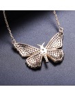 New Arrival Butterfly wisiorki naszyjnik cyrkonia Multicolor Chain naszyjniki prezent dla kobiet YMD1255