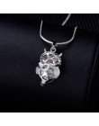 Mała sowa Choker naszyjnik dla kobiet kryształowy wisiorek z motywem zwierzęcym naszyjnik złoty kolor srebrny Choker biżuteria D
