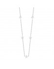 LUXUSTEEL obroże trójkąty naszyjniki ze stali nierdzewnej 35cm + 15cm Choker naszyjniki Bijoux Mujer geometria biżuteria przyjac