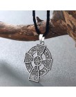 CHENGXUN Guidepost kompas naszyjnik talizman Viking starszy Futhark wisiorek Valknut Pagan Amulet Vegvisir skandynawski Norse pr