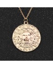 Piraci z karaibów naszyjnik Jack Sparrow Aztec moneta medalion Vintage złoty brąz srebrny wisiorek Johnny Depp hurt