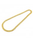 UWIN Iced Out Bling kryształ Rhinestone Goldgen wykończenie Miami kubański Link łańcuch męski hip hop naszyjnik biżuteria 20,24,