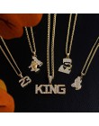 2019 Hip Hop biżuteria kobiety mężczyźni długi złoty łańcuch naszyjniki Unisex Hiphop Bling Gun AK47 list Xanax Pill naszyjnik p