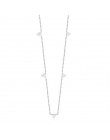 LUXUSTEEL obroże trójkąty naszyjniki ze stali nierdzewnej 35cm + 15cm Choker naszyjniki Bijoux Mujer geometria biżuteria przyjac