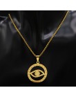 Czary Pentagram ze stali nierdzewnej stalowy łańcuch naszyjniki dla mężczyzn złoty kolor naszyjniki wisiorki biżuteria cadenas p