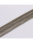 5 m/partia 1.2 1.5 2 mm metalowa kula łańcuszki z koralików luzem złoty/czarny/srebrny Link łańcuchy dla Diy naszyjniki bransole