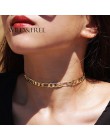 Nowy gorący kubański Link choker łańcuszek naszyjnik dla kobiet złoty/czarny/różowego złota miedź Sexy wyróżniający się naszyjni