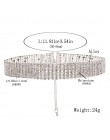 Lalynnly Fashion choker kryształowy naszyjnik dla kobiet Wedding Stretch wyraziste z kryształkami akcesoria naszyjnikowe biżuter