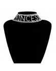 Ingemark moda anioł charakter Rhinestone Choker naszyjnik dla kobiet luksusowe Maxi komunikat biżuteria łańcuszek na szyję preze