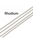 5 m/partia 1.2 1.5 2 mm metalowa kula łańcuszki z koralików luzem złoty/czarny/srebrny Link łańcuchy dla Diy naszyjniki bransole