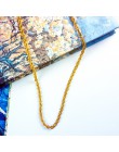 3MM Titanium stalowa srebrna złota męska naszyjnik Twist Chain długie naszyjniki prezenty dla kobiet Collier biżuteria akcesoria
