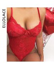 Ellolace Neon lato 21 kolory koronkowe body kobiety kwiatowy haft muszka przejrzyste Sexy body kombinezon kombinezony Party