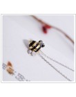 925 Sterling Silver kolor biżuteria hurtowych koreański mody słodkie Bee wykwintne kreatywny kobiet wisiorek podkreślający osobo