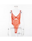 Kryptograficzna gorąca sprzedaż sheer koronkowe body kobiety backless przezroczysta siateczka łuk seksowny kombinezon 2019 catsu