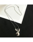 3.3*2.1cm zagraj w głowa królika charm naszyjniki kobiety biżuteria śmieszne zwierzęta naszyjnik człowiek biżuteria drop ship ok