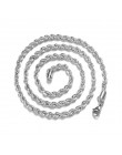 3MM Titanium stalowa srebrna złota męska naszyjnik Twist Chain długie naszyjniki prezenty dla kobiet Collier biżuteria akcesoria