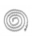 3MM Titanium stalowa srebrna złota męska naszyjnik Twist Chain długie naszyjniki prezenty dla kobiet Collier biżuteria akcesoria