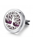 30mm drzewo życia ze stali nierdzewnej odświeżacz powietrza do samochodu perfumy dyfuzor olejków eterycznych Locket losowo wysła