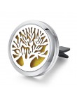30mm drzewo życia ze stali nierdzewnej odświeżacz powietrza do samochodu perfumy dyfuzor olejków eterycznych Locket losowo wysła
